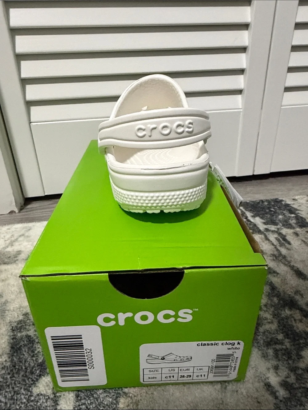 CROCS Kids Classic Clog K - White
